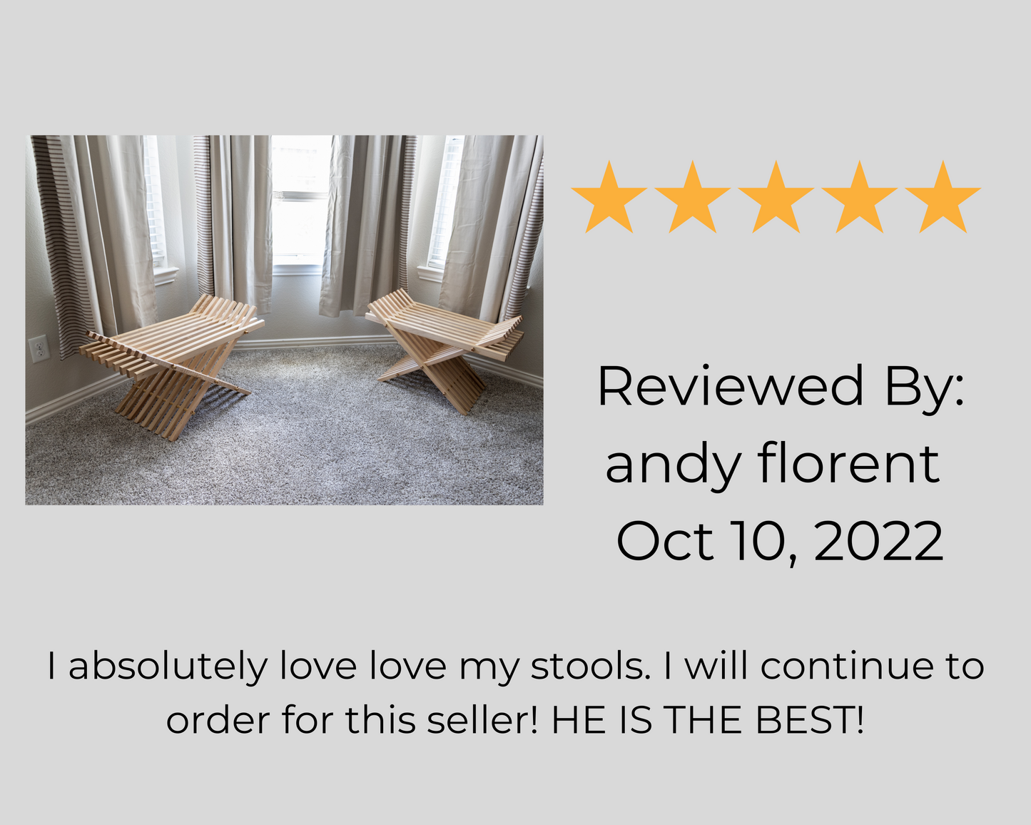 Modern Folding Wood Bench