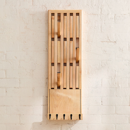 Magnetic Hook Coat w/Key Holders | Functional Entryway Organizer