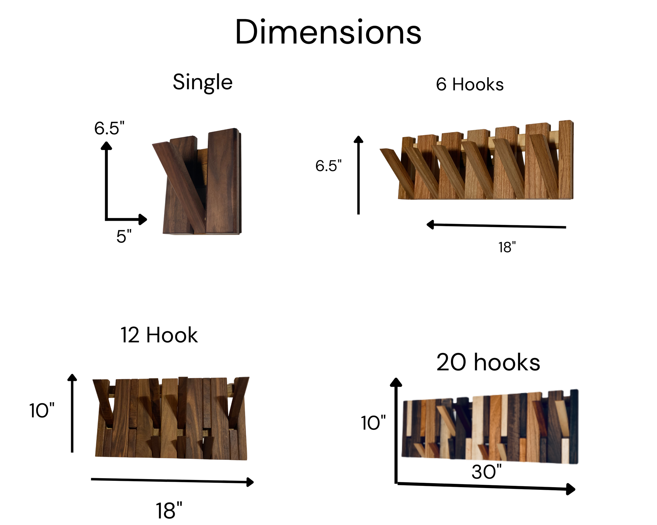 Multi Material Piano Coat Rack, Handmade Wall Mounted Coat Rack