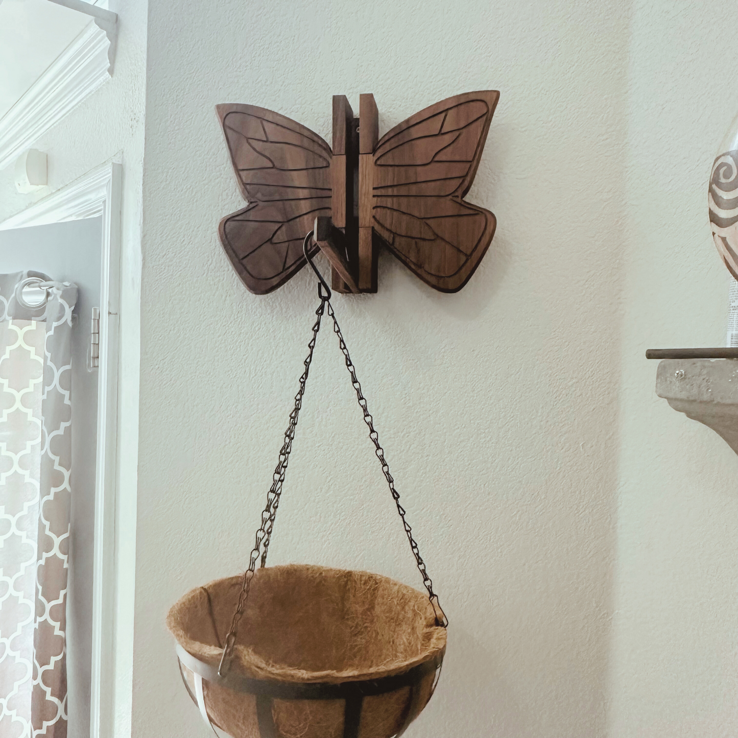 Butterfly Wall Hook  | Handmade Functional Utility Hook | Plant Hanger