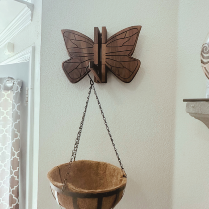 Butterfly Wall Hook  | Handmade Functional Utility Hook | Plant Hanger