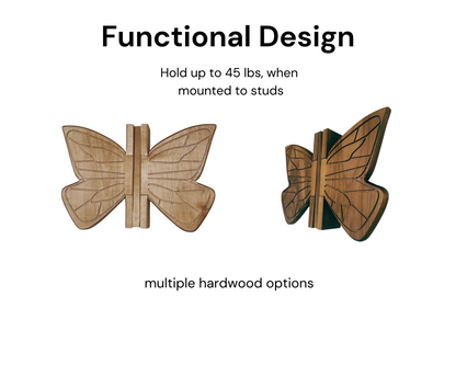 Butterfly Wall Hook  | Handmade Functional Utility Hook | Plant Hanger