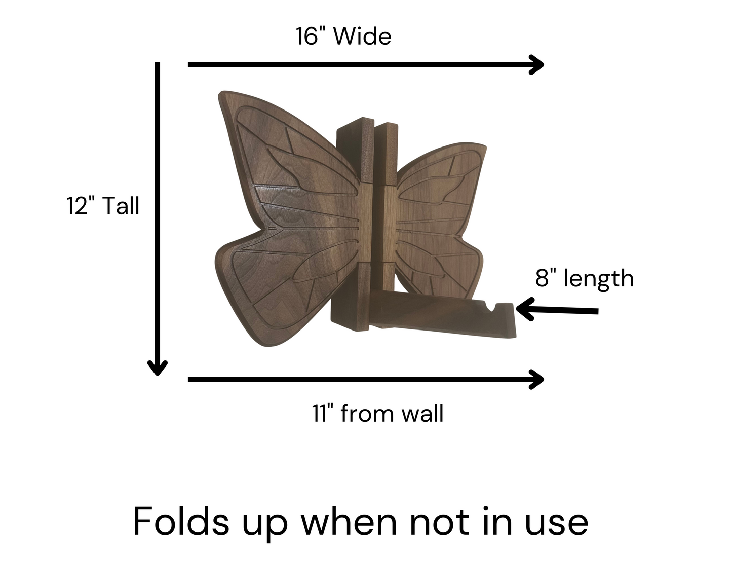 Butterfly Wall Hook  | Handmade Functional Utility Hook | Plant Hanger