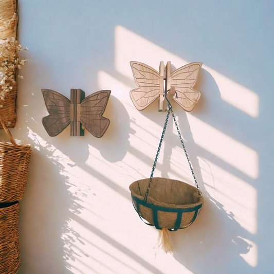Butterfly Wall Hook  | Handmade Functional Utility Hook | Plant Hanger