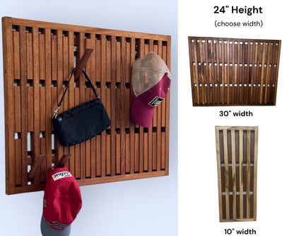 Magnetic Hook Rack | Wall Mounted Organizer Wall Art | Strong Hooks Hold 20+ Lbs. | Wall Decor Coat Rack