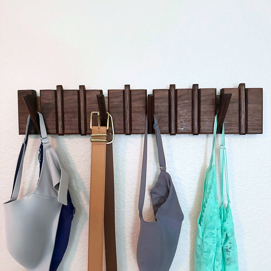 Mini Folding Hook Rack | Closet Organizer for Bras, Belts & Lingerie