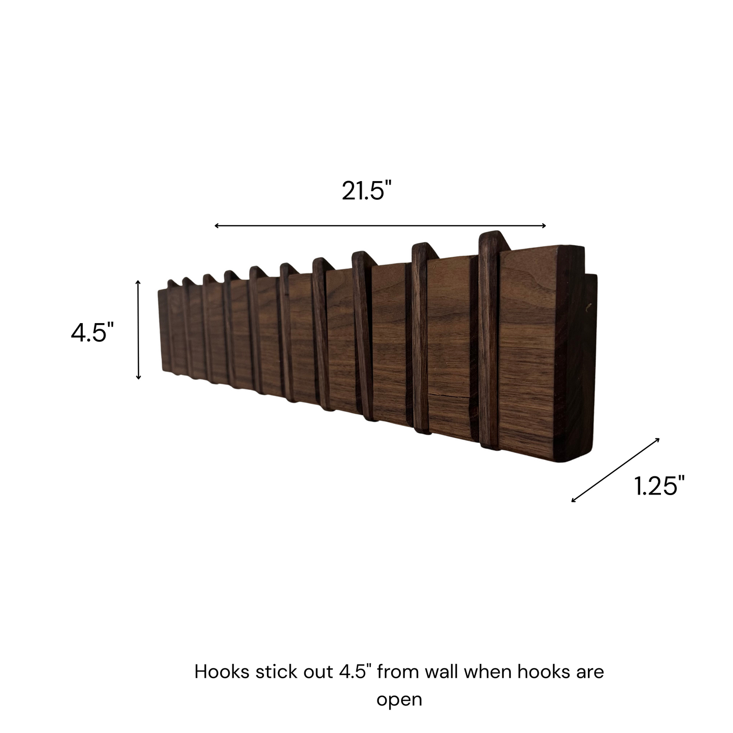 Mini Folding Hook Rack | Closet Organizer for Bras, Belts & Lingerie