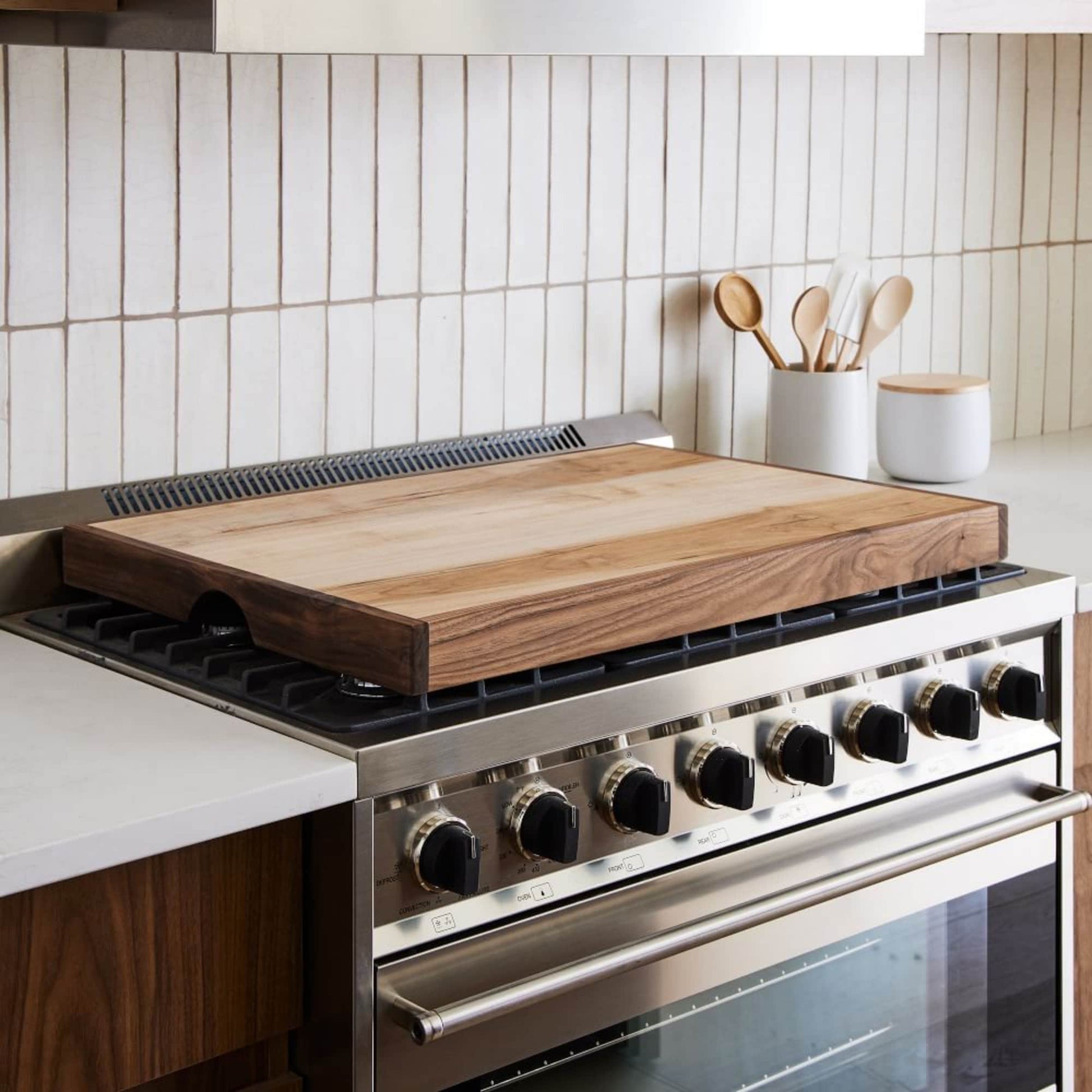 Ashland Stove Top Cover| Wood Handmade  Noodle Board | Cutting Board Cooktop Burner Cover