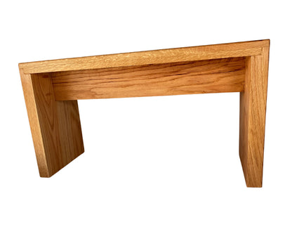 Natural Oak Wood Bench for Entryway, Minimalist Handmade Shoe Bench, Solid Oak Wood Bench Seat for Home