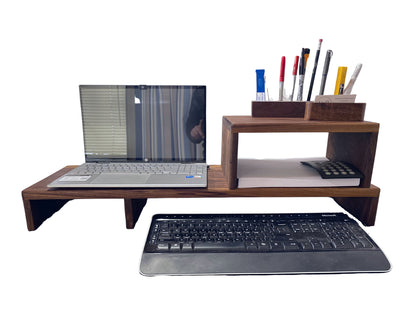 Computer Monitor Riser & Desktop Organizer| Handmade Desk Organizer