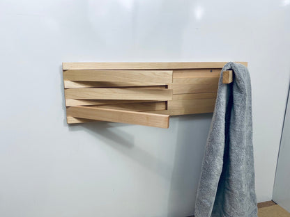 Swinging Towel Hook Rack| Functional Wall Organizers| Indoor/Outdoor Wall Mounted Multi Purpose Hooks for Wet Towels