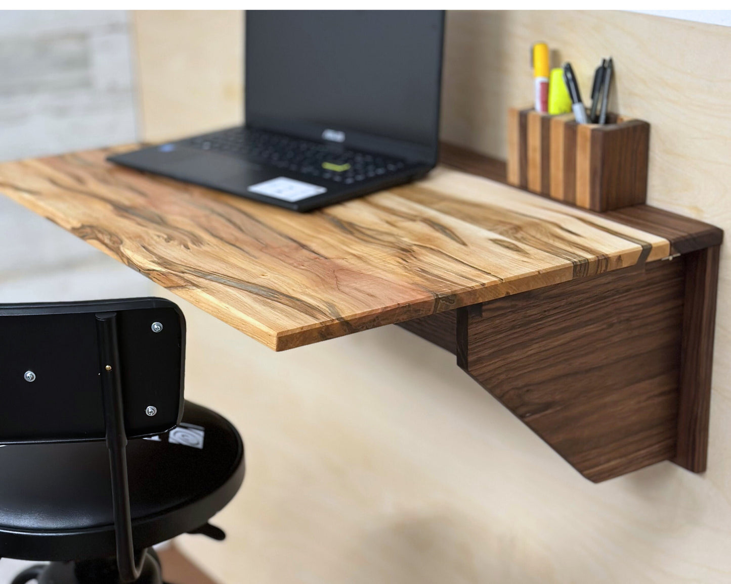 Ashland Murphy Desk, Wall Mounted Table  | Multifunctional Furniture|  Space Saving Modern Folding Desk for Writing