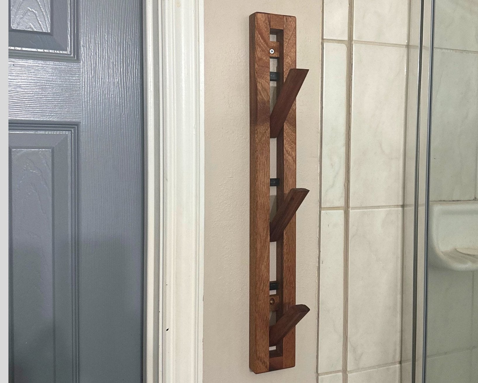 Magnetic Towel Rack Hardwood Hook Rack